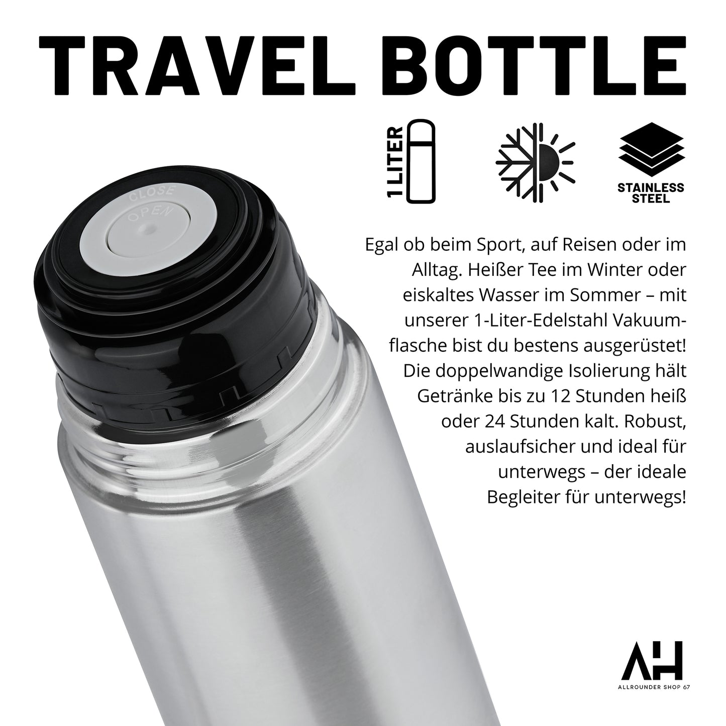 Thermosflasche mit Trinkbecher